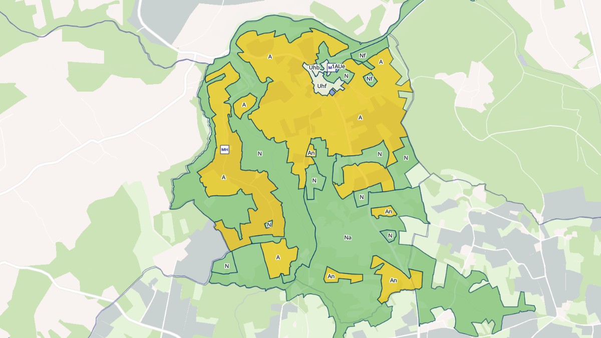 Aperçu cartographique de Loc-Envel, centré sur la commune