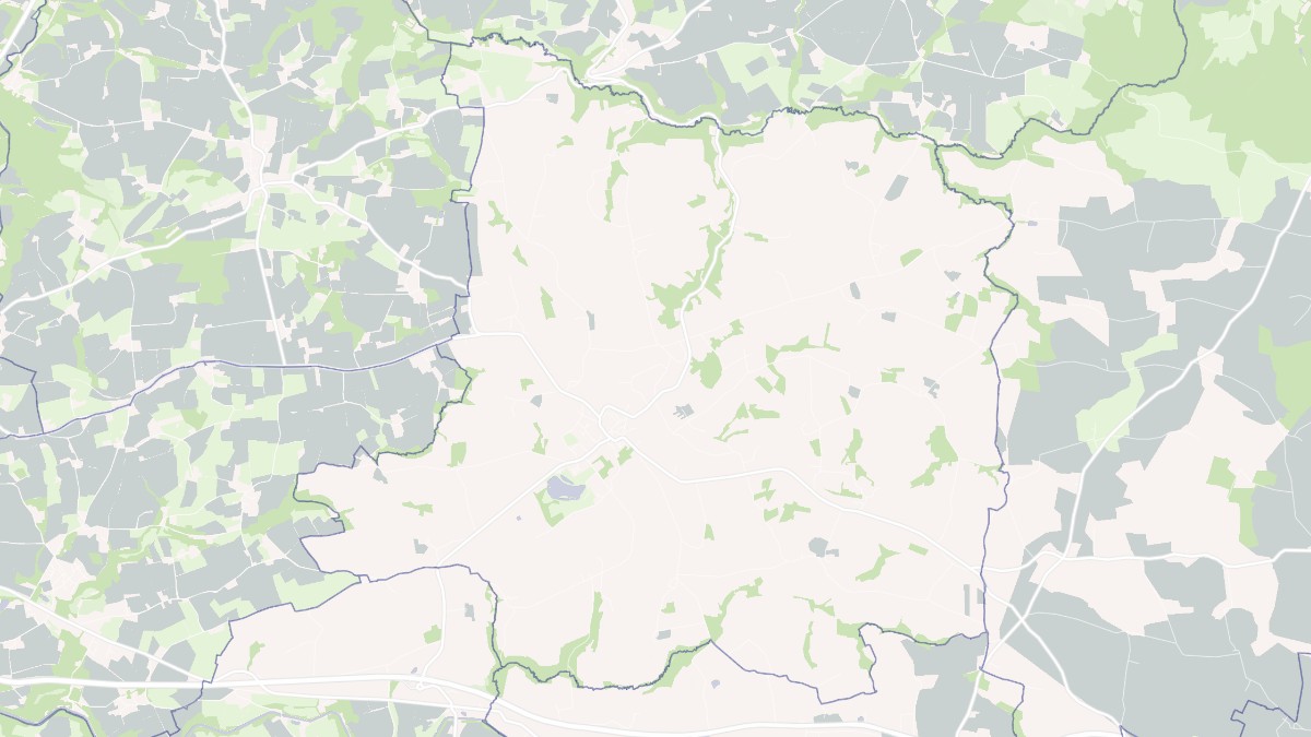 Aperçu cartographique de Maël-Carhaix, centré sur la commune