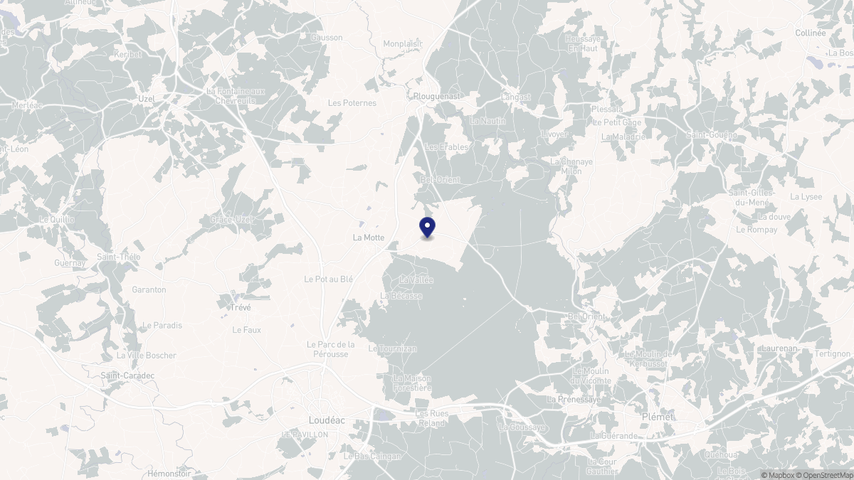 Aperçu cartographique de La Motte, centré sur la commune