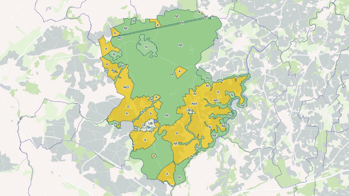 Aperçu cartographique de Plédéliac, centré sur la commune