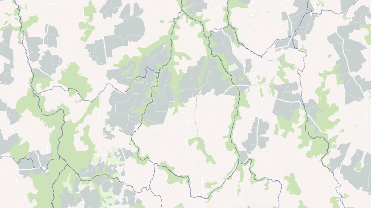 Aperçu cartographique de Plufur, centré sur la commune