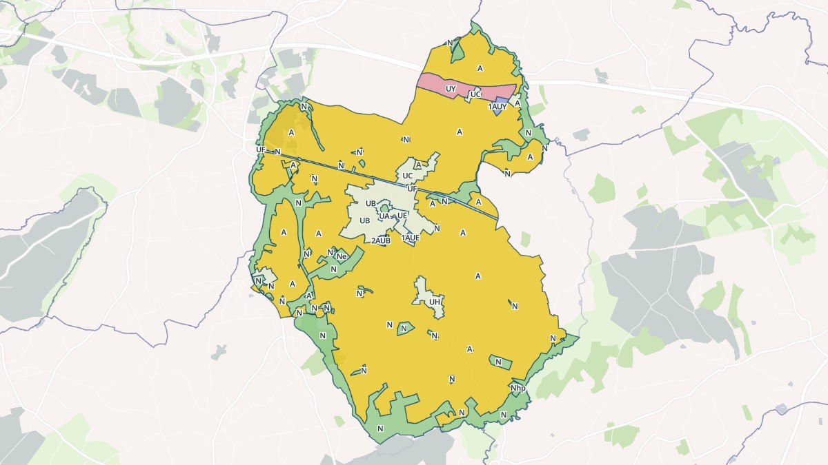 Aperçu cartographique de Pommeret, centré sur la commune