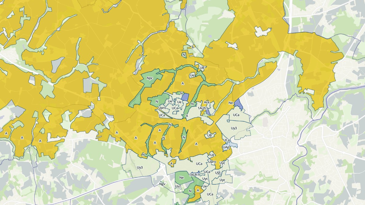 Aperçu cartographique de Quévert, centré sur la commune