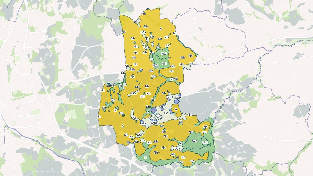 Aperçu cartographique de Rospez, centré sur la commune