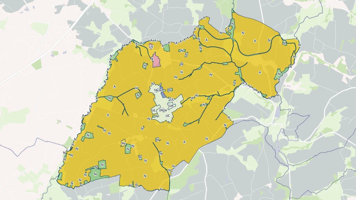 Aperçu cartographique de Saint-Barnabé, centré sur la commune