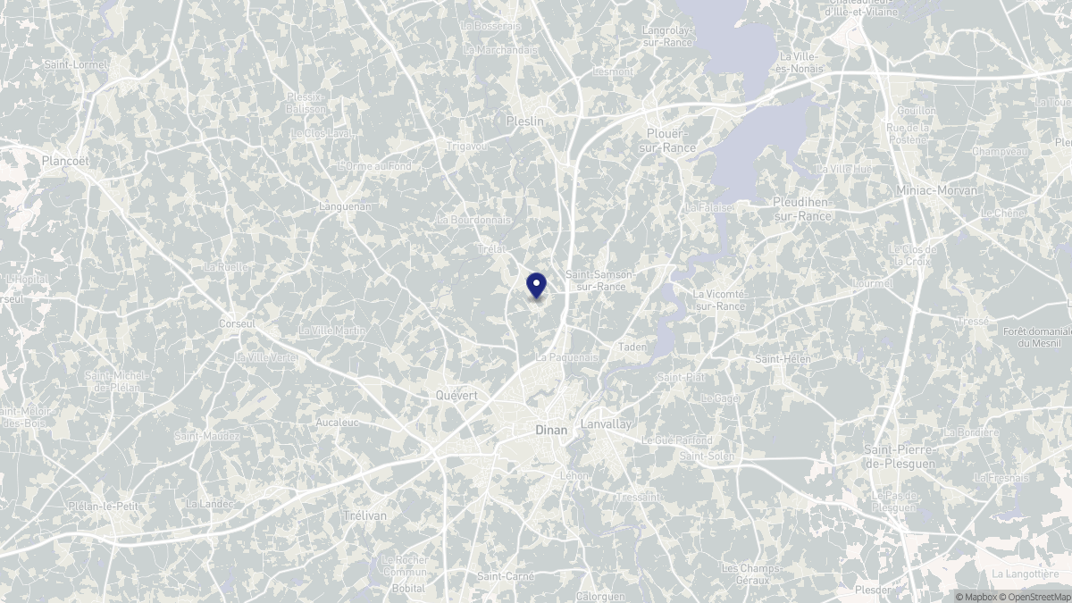 Aperçu cartographique de Taden, centré sur la commune