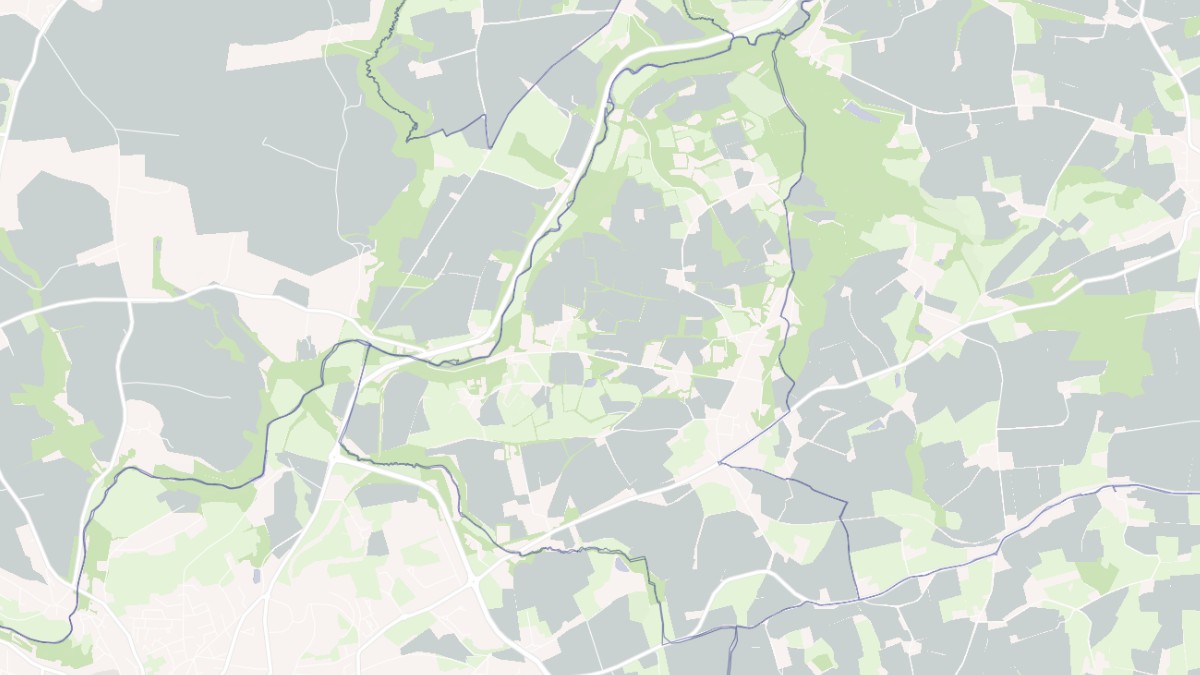 Aperçu cartographique de Treffrin, centré sur la commune