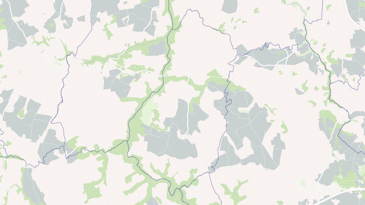 Aperçu cartographique de Trégrom, centré sur la commune
