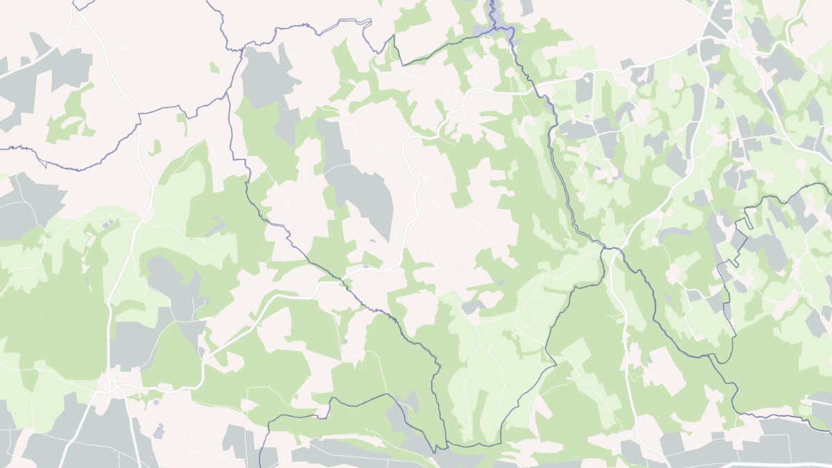 Aperçu cartographique de Trémargat, centré sur la commune