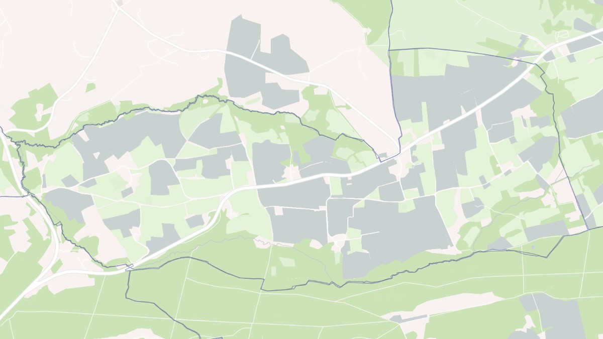 Aperçu cartographique de Tréogan, centré sur la commune