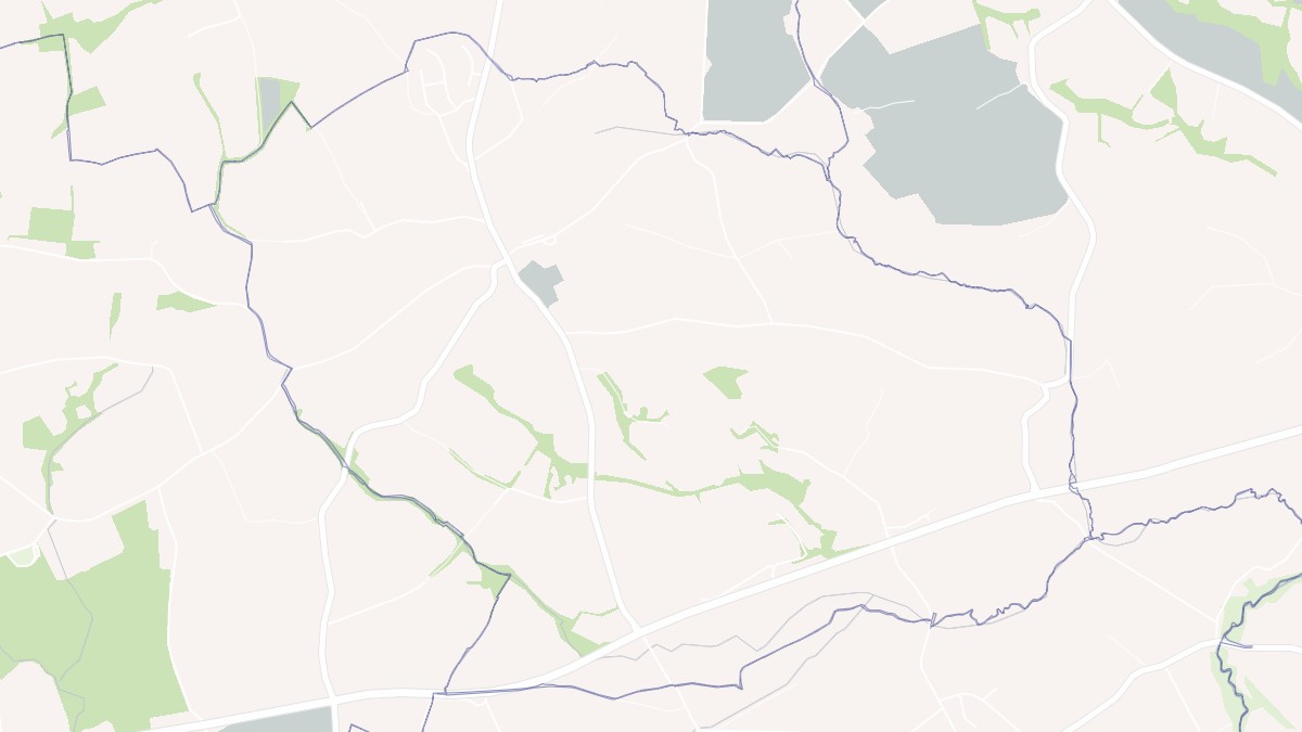 Aperçu cartographique de Trézény, centré sur la commune