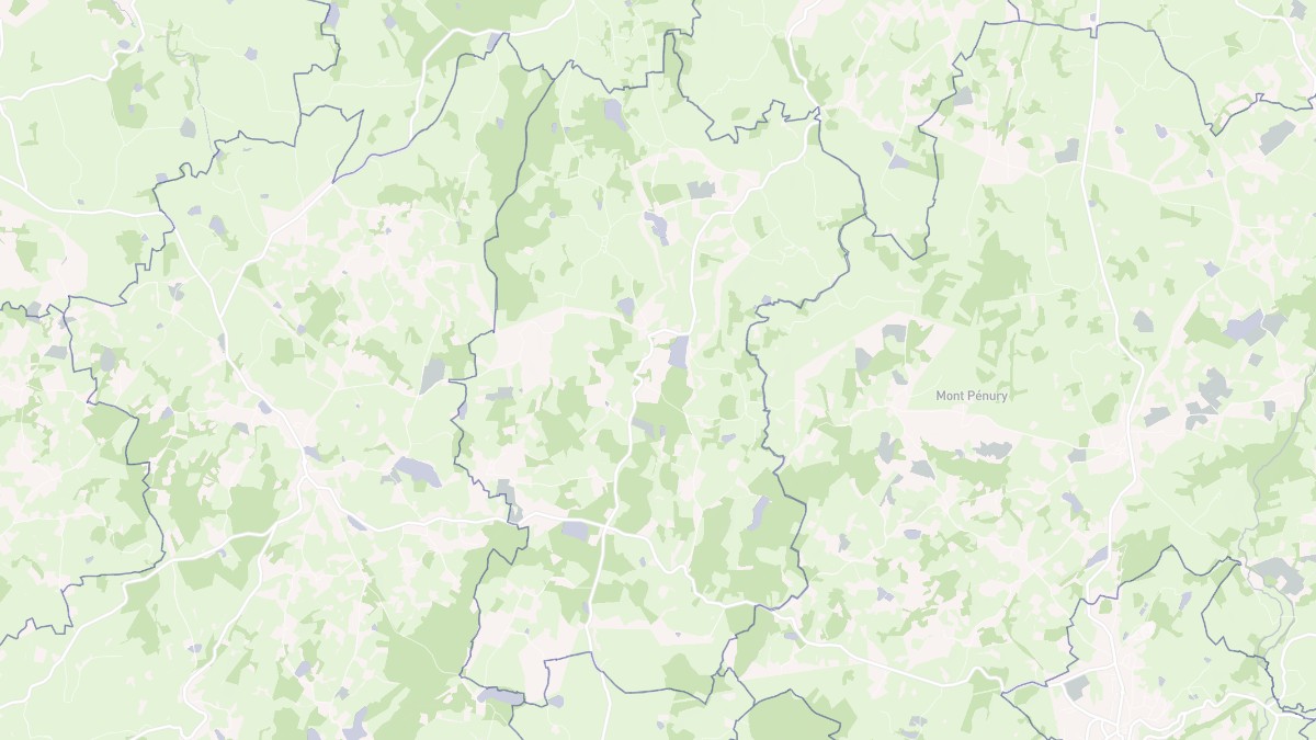 Aperçu cartographique de Arfeuille-Châtain, centré sur la commune
