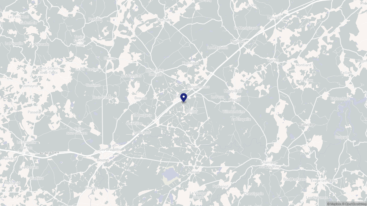 Aperçu cartographique de Auge, centré sur la commune
