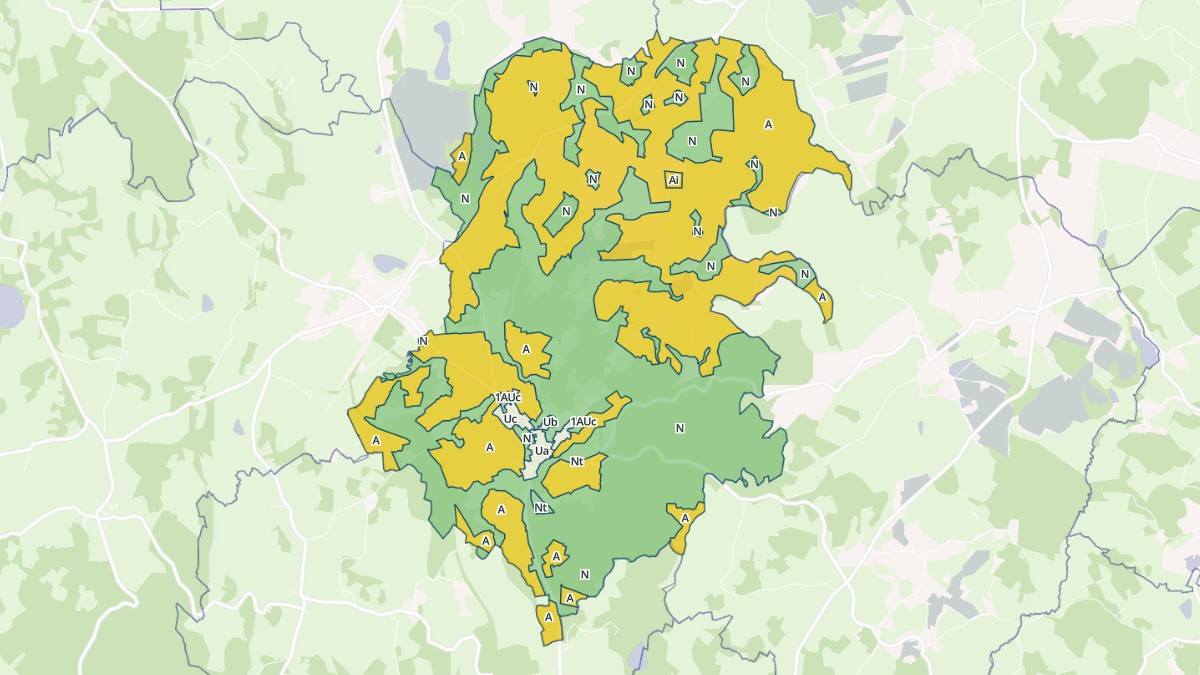 Aperçu cartographique de Aulon, centré sur la commune