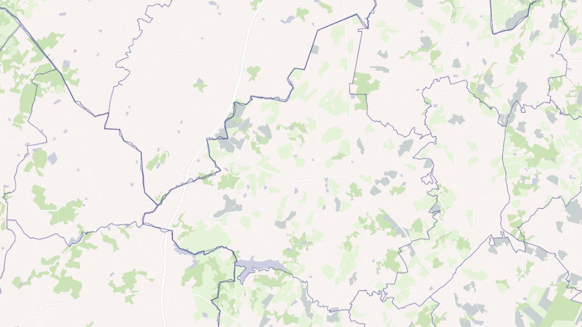 Aperçu cartographique de Azerables, centré sur la commune