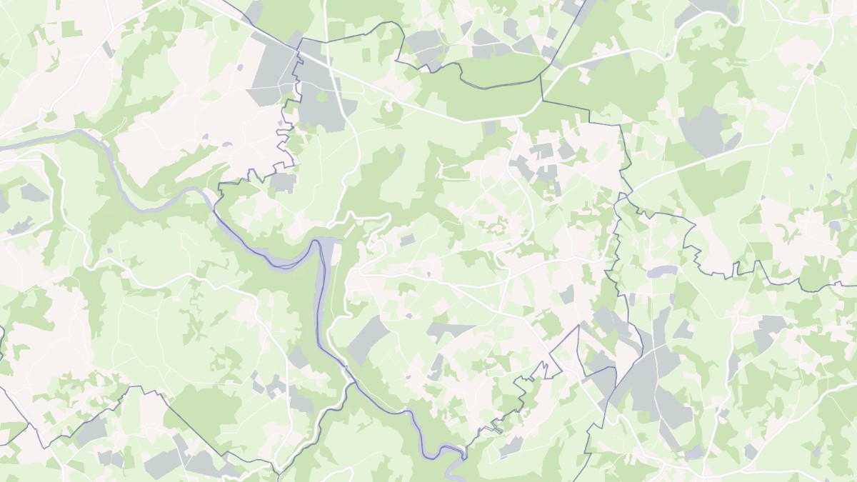 Aperçu cartographique de Le Bourg-d'Hem, centré sur la commune