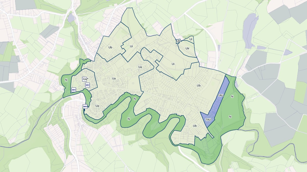 Aperçu cartographique de Boussac, centré sur la commune