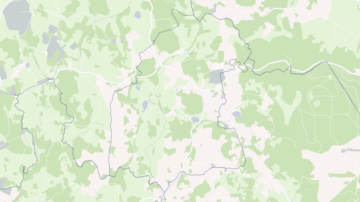 Aperçu cartographique de La Brionne, centré sur la commune