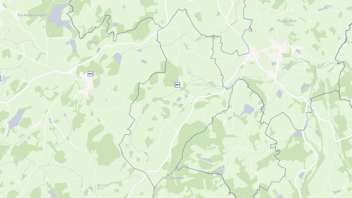 Aperçu cartographique de Brousse, centré sur la commune