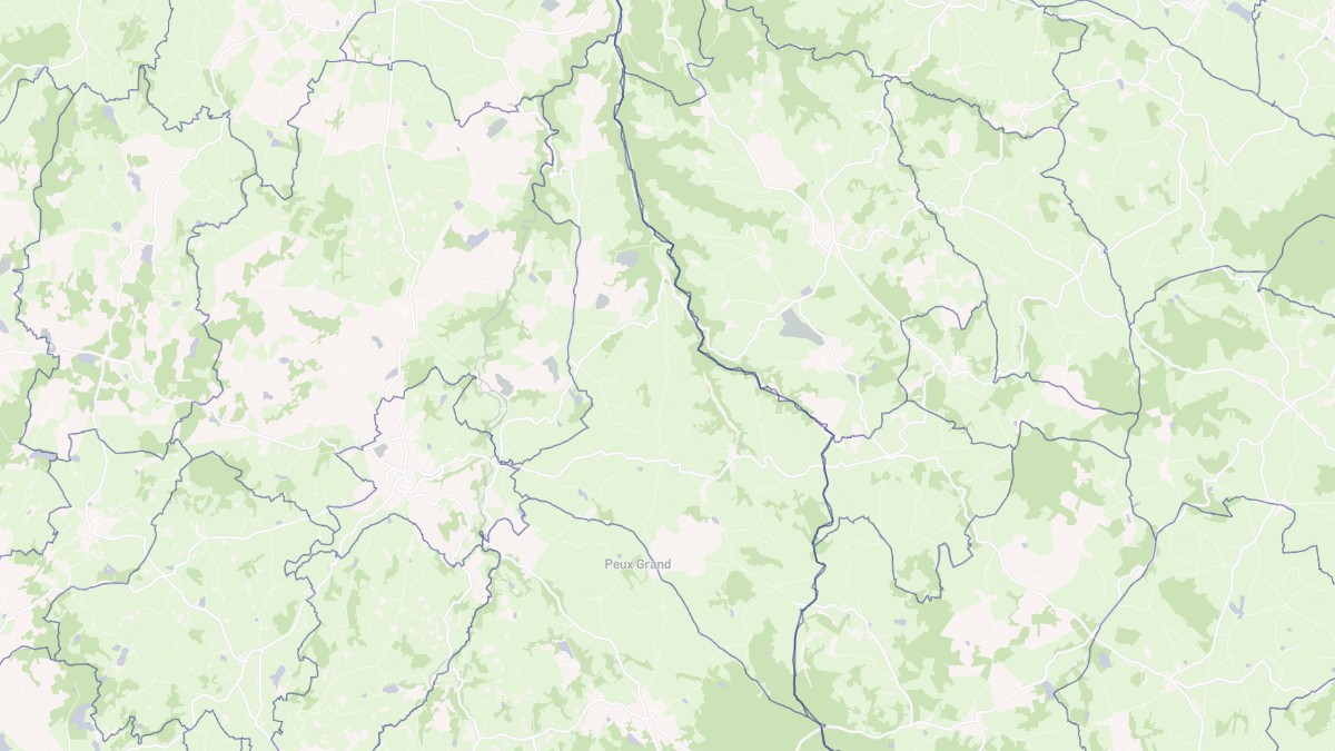 Aperçu cartographique de Charron, centré sur la commune