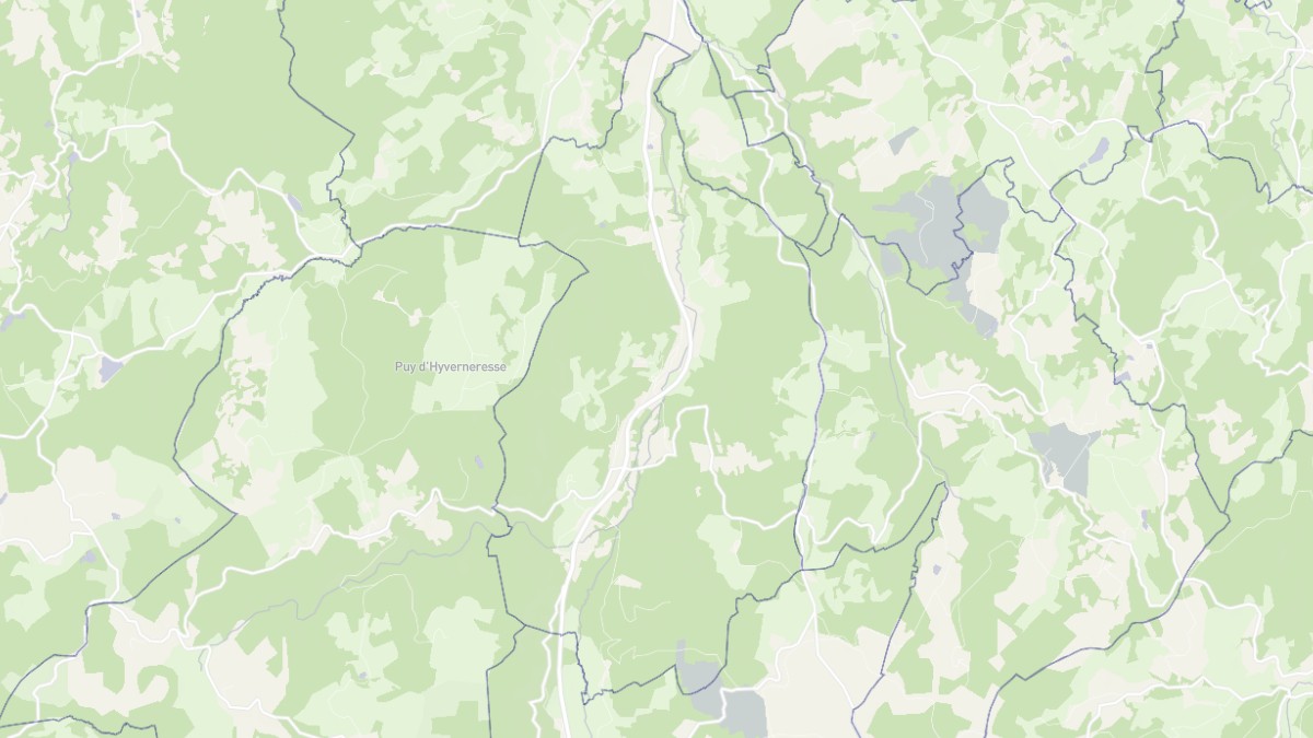 Aperçu cartographique de Croze, centré sur la commune