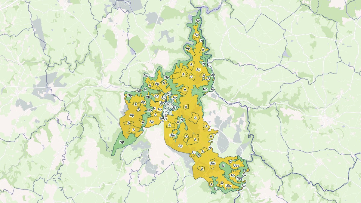 Aperçu cartographique de Évaux-les-Bains, centré sur la commune