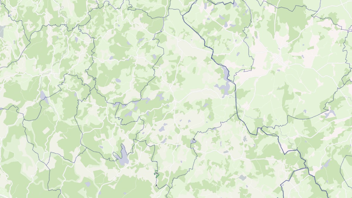 Aperçu cartographique de Flayat, centré sur la commune