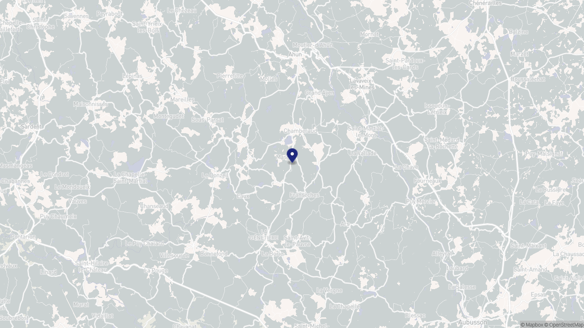 Aperçu cartographique de Fransèches, centré sur la commune