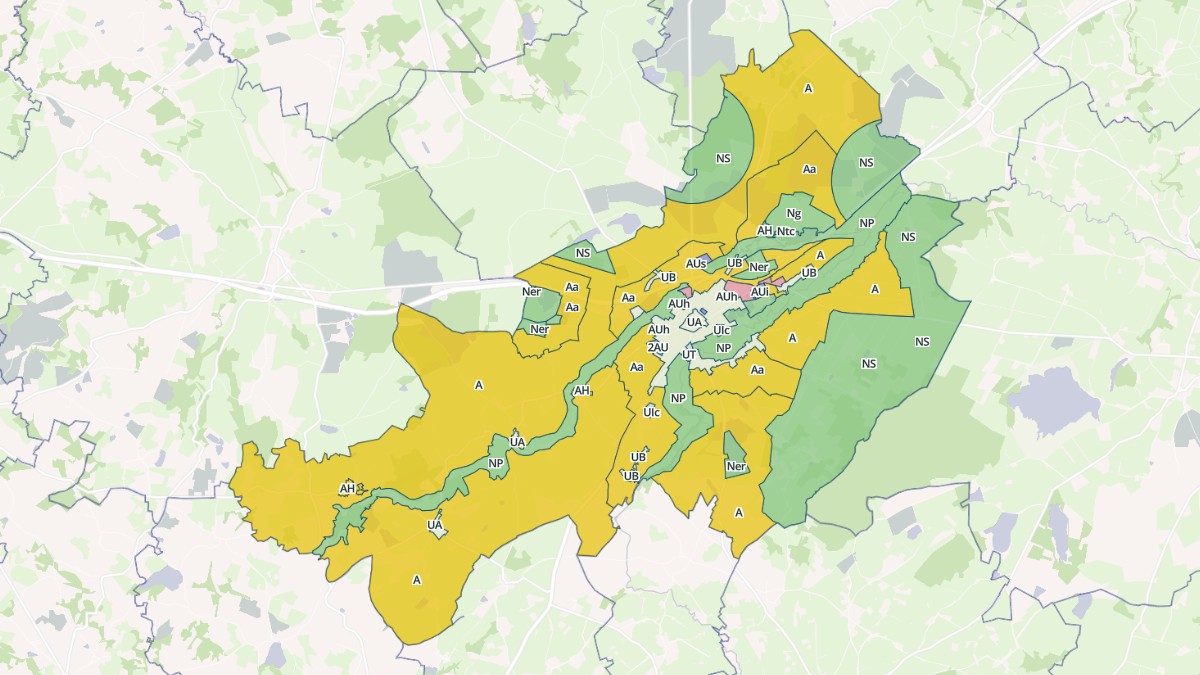 Aperçu cartographique de Gouzon, centré sur la commune