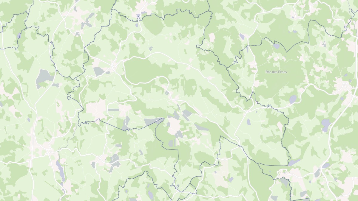 Aperçu cartographique de Janaillat, centré sur la commune