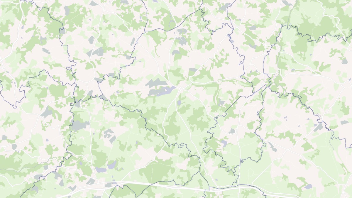 Aperçu cartographique de Ladapeyre, centré sur la commune