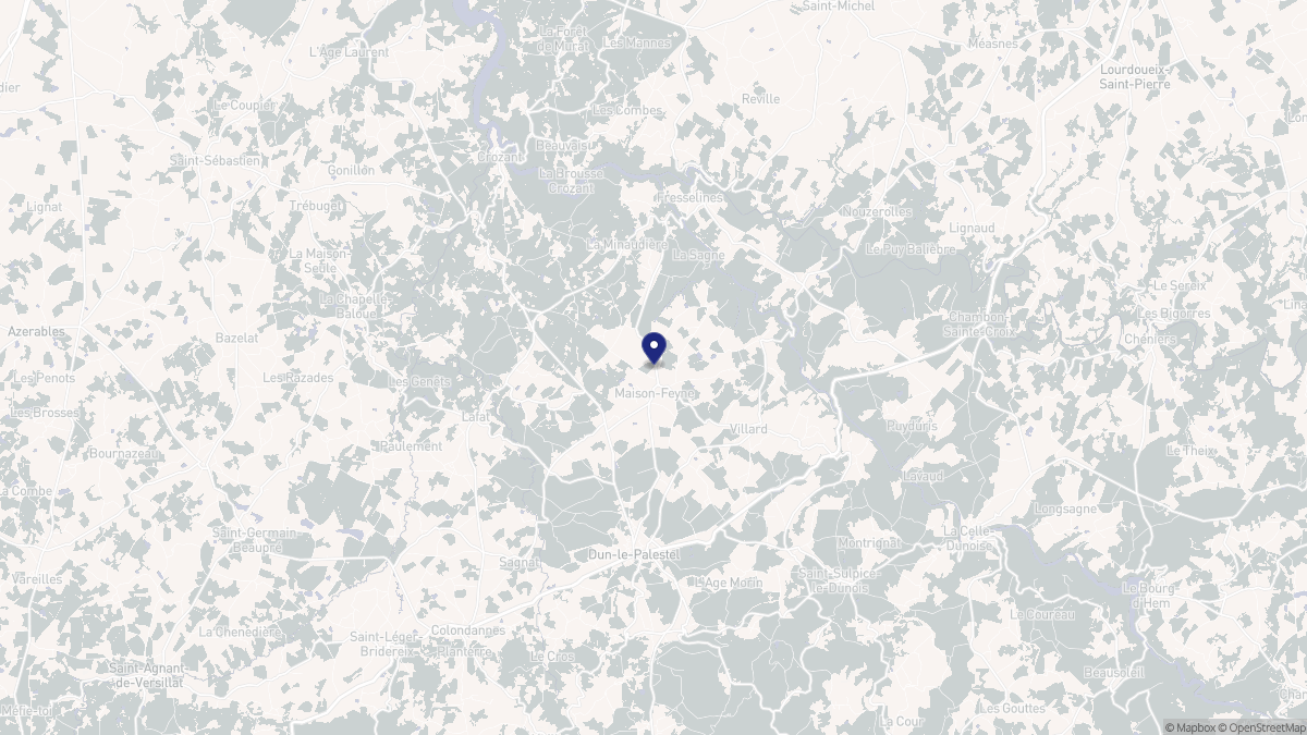 Aperçu cartographique de Maison-Feyne, centré sur la commune