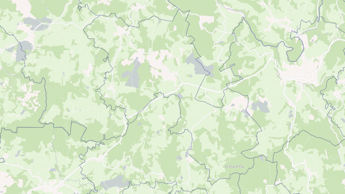 Aperçu cartographique de Montboucher, centré sur la commune
