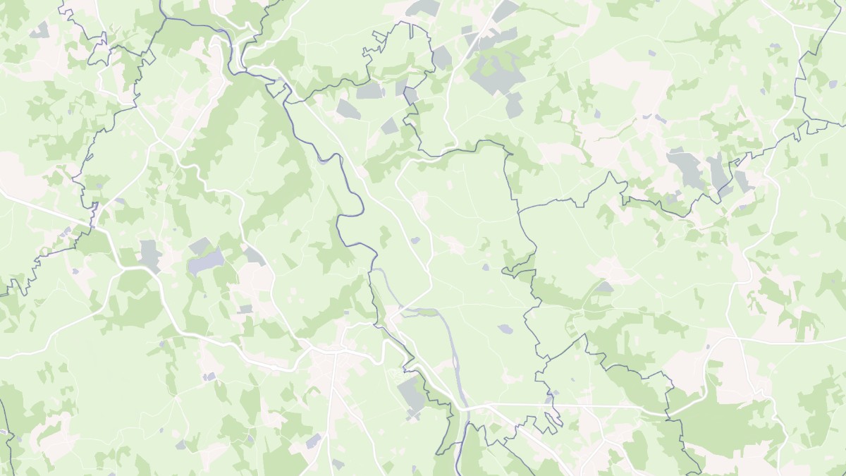 Aperçu cartographique de Moutier-d'Ahun, centré sur la commune