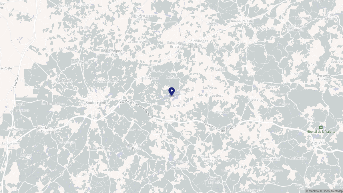 Aperçu cartographique de Noth, centré sur la commune