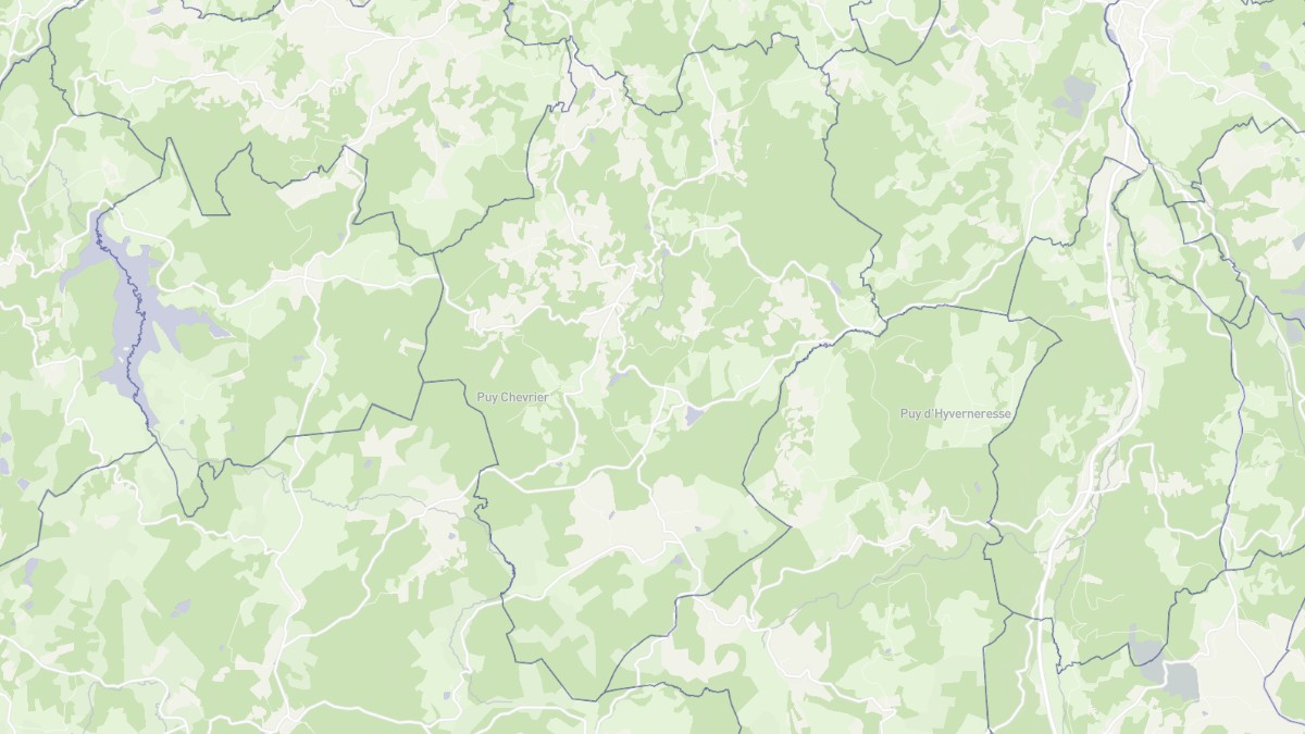 Aperçu cartographique de La Nouaille, centré sur la commune