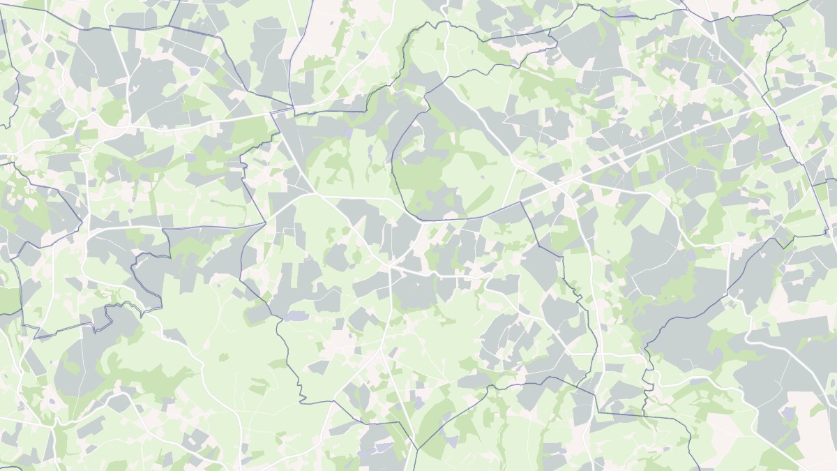 Aperçu cartographique de Nouzerines, centré sur la commune