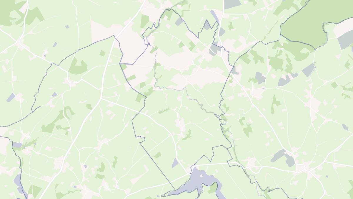 Aperçu cartographique de Pierrefitte, centré sur la commune