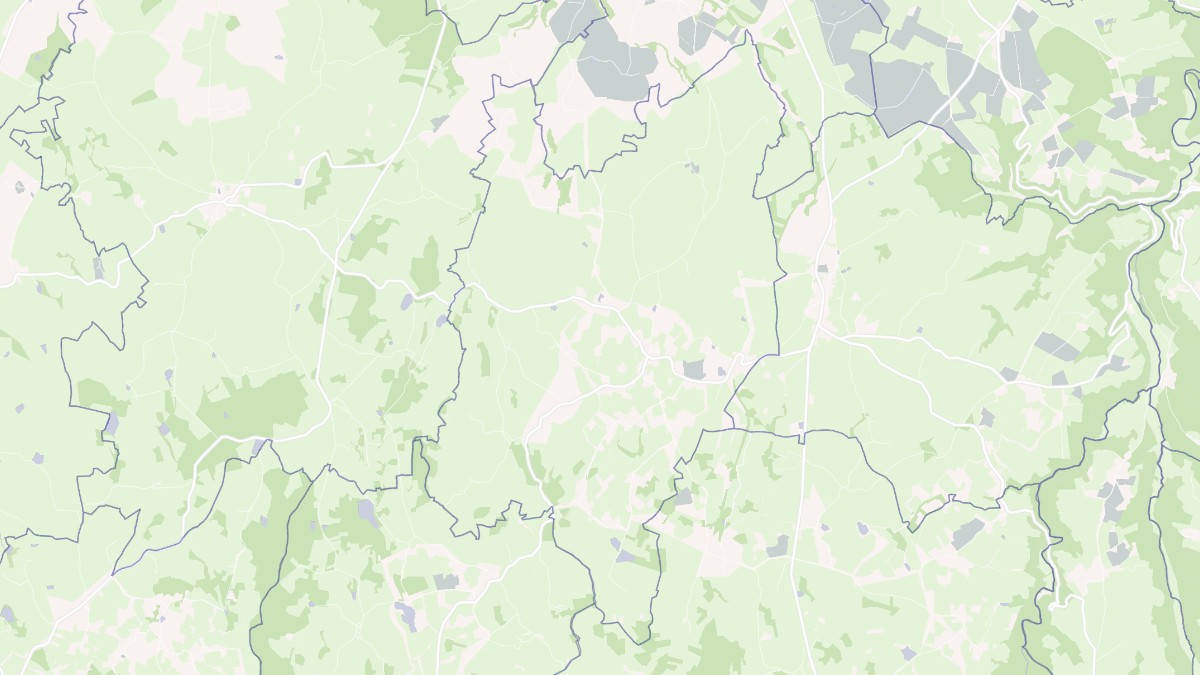 Aperçu cartographique de Reterre, centré sur la commune