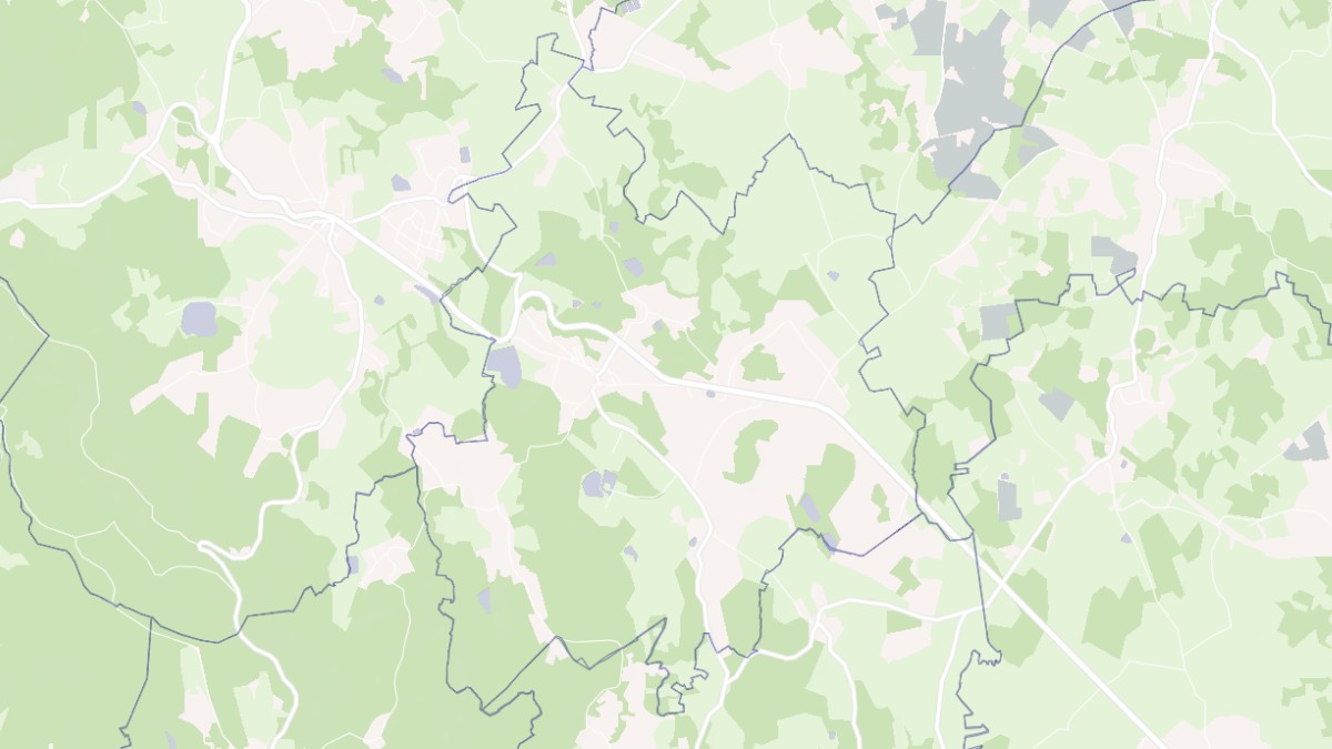 Aperçu cartographique de La Saunière, centré sur la commune