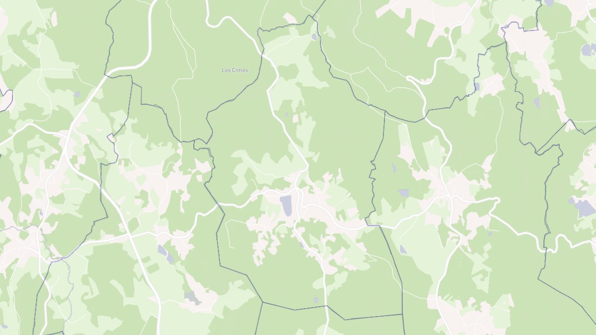 Aperçu cartographique de Savennes, centré sur la commune