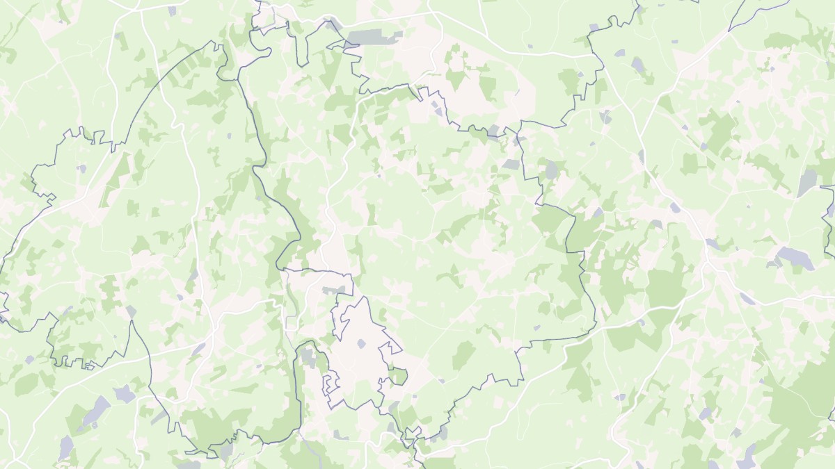 Aperçu cartographique de La Serre-Bussière-Vieille, centré sur la commune