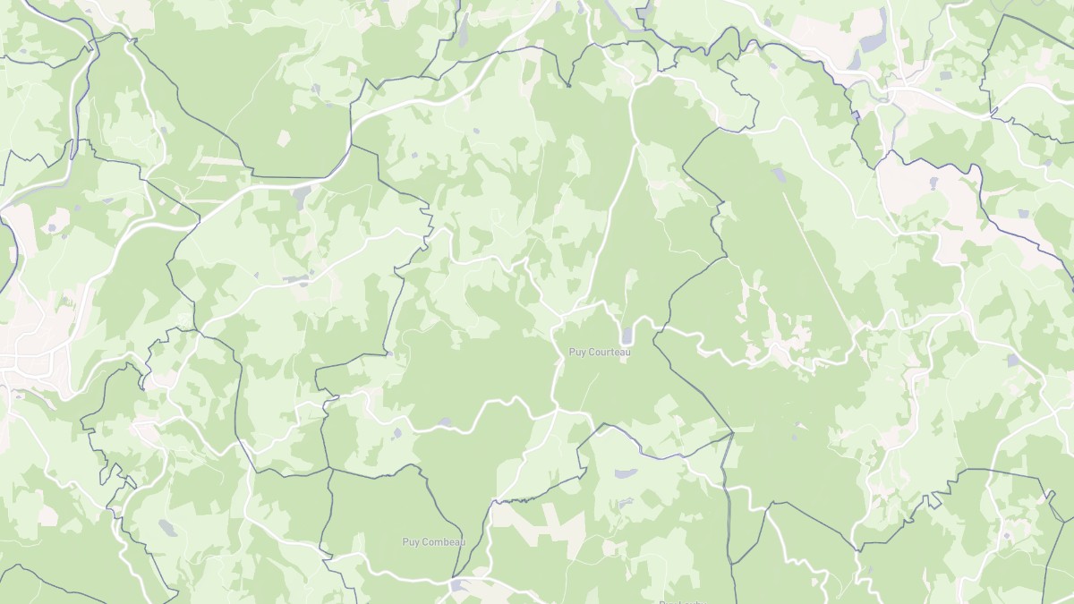 Aperçu cartographique de Soubrebost, centré sur la commune