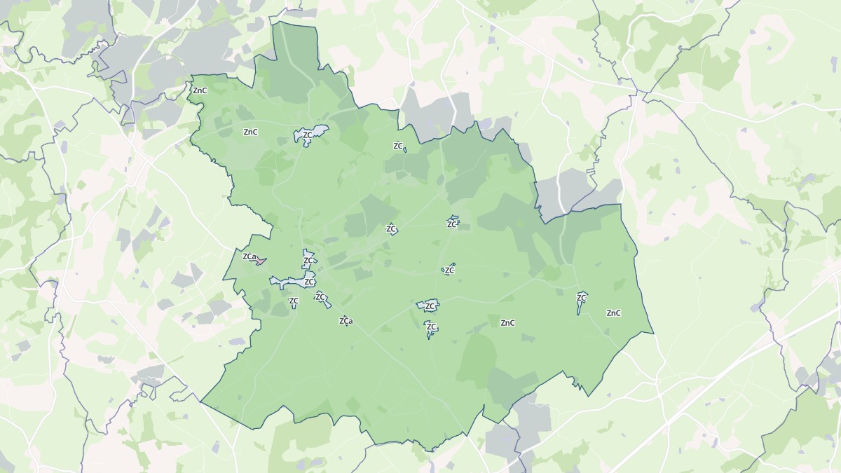 Aperçu cartographique de Soumans, centré sur la commune