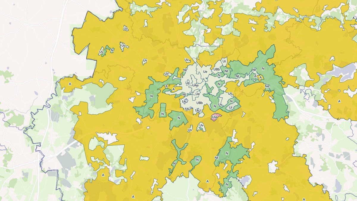 Aperçu cartographique de La Souterraine, centré sur la commune