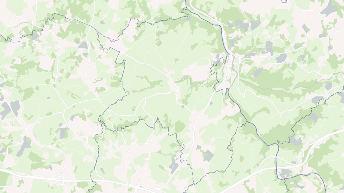 Aperçu cartographique de Saint-Fiel, centré sur la commune