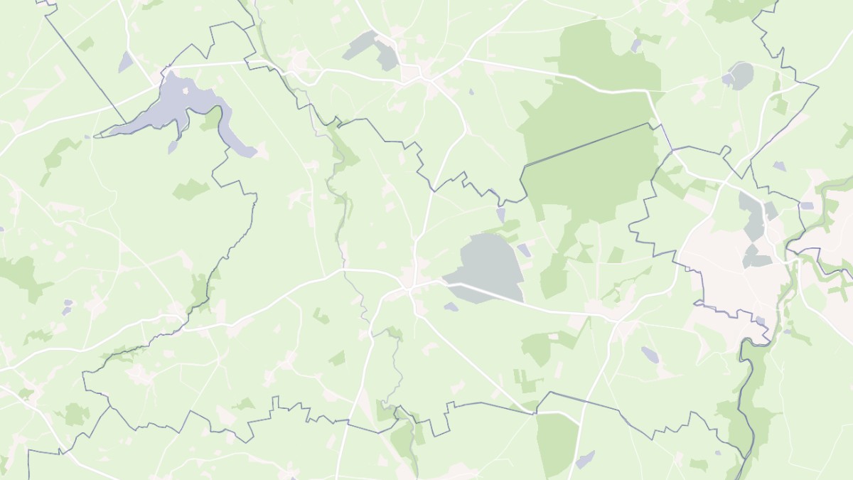 Aperçu cartographique de Saint-Julien-le-Châtel, centré sur la commune