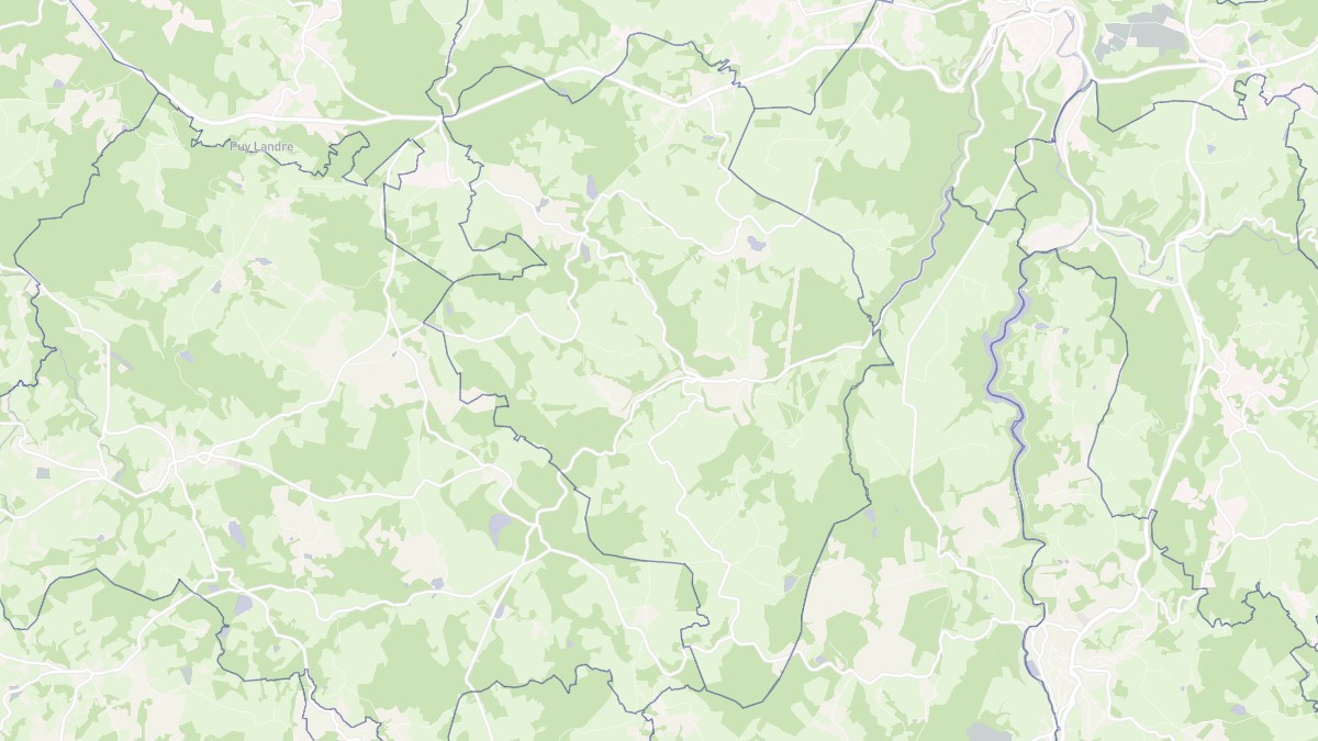 Aperçu cartographique de Saint-Marc-à-Frongier, centré sur la commune