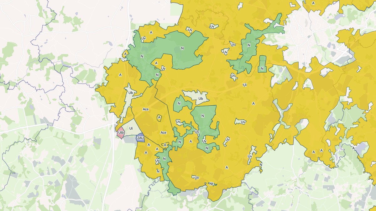 Aperçu cartographique de Saint-Maurice-la-Souterraine, centré sur la commune