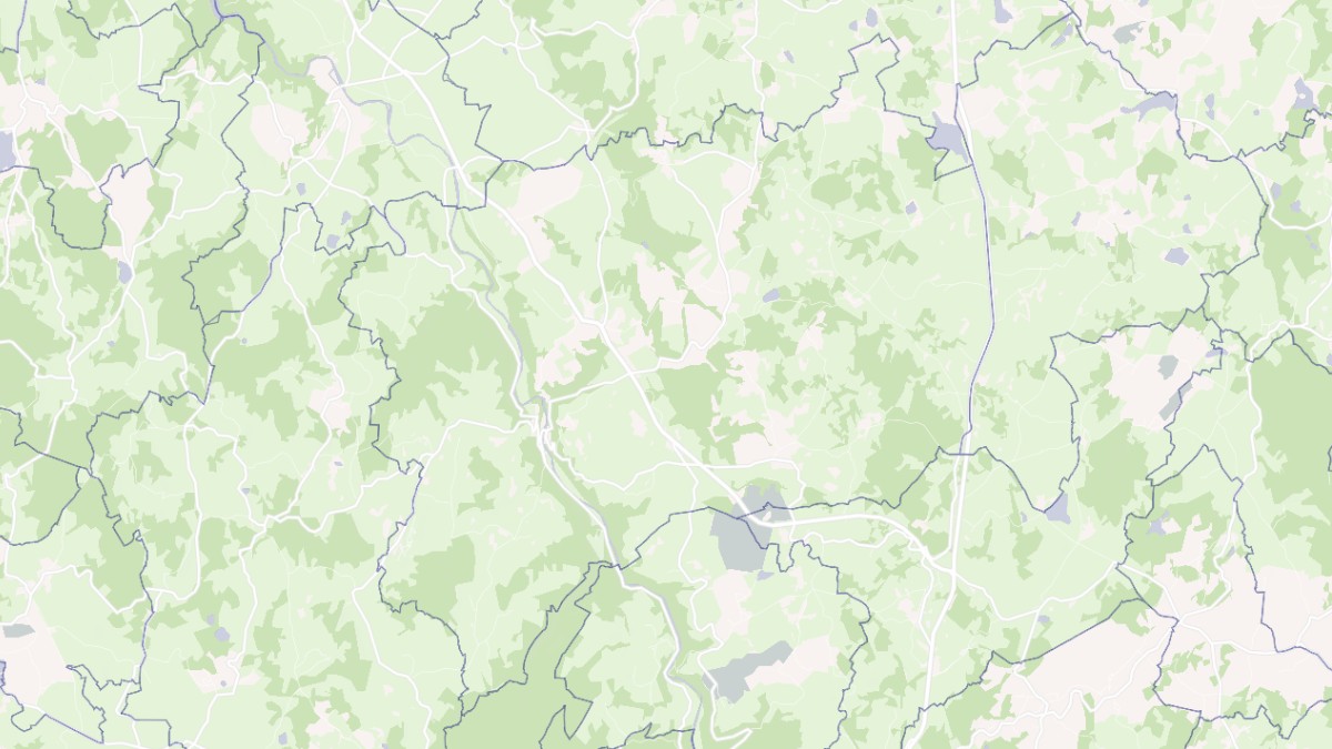 Aperçu cartographique de Saint-Médard-la-Rochette, centré sur la commune